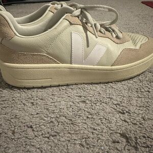 Veja Off-White and Beige Sneakers